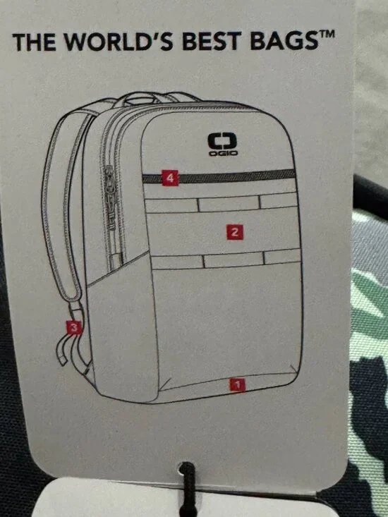 OGIO Alpha Lite Convoy Backpack 21.5 Liter Black Camo Daybag Gym MOD Webbing NWT - Picture 14 of 16